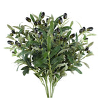 1/3/5Pcs Artificial Olive Leaves Tree Branch with Fruit