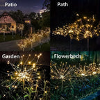 Solar LED Garden Lights Copper Wire DIY Holiday Waterproof Outdoor Decor