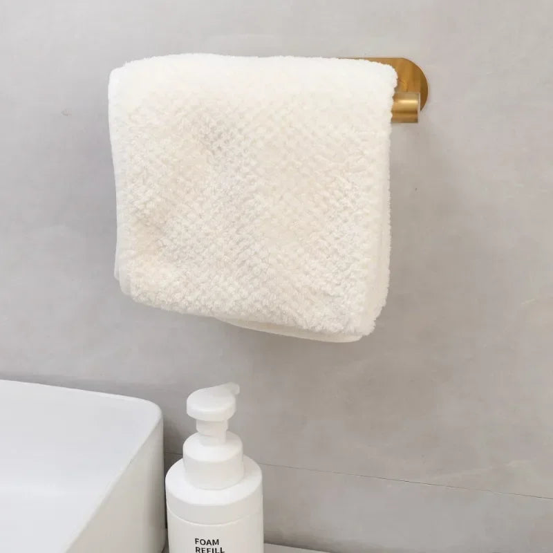 Self Adhesive Toilet Paper Holder Gold Stainless Steel