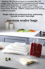 BPA-Free Vacuum Sealer Bags – Heavy Duty Food Storage (190μm)