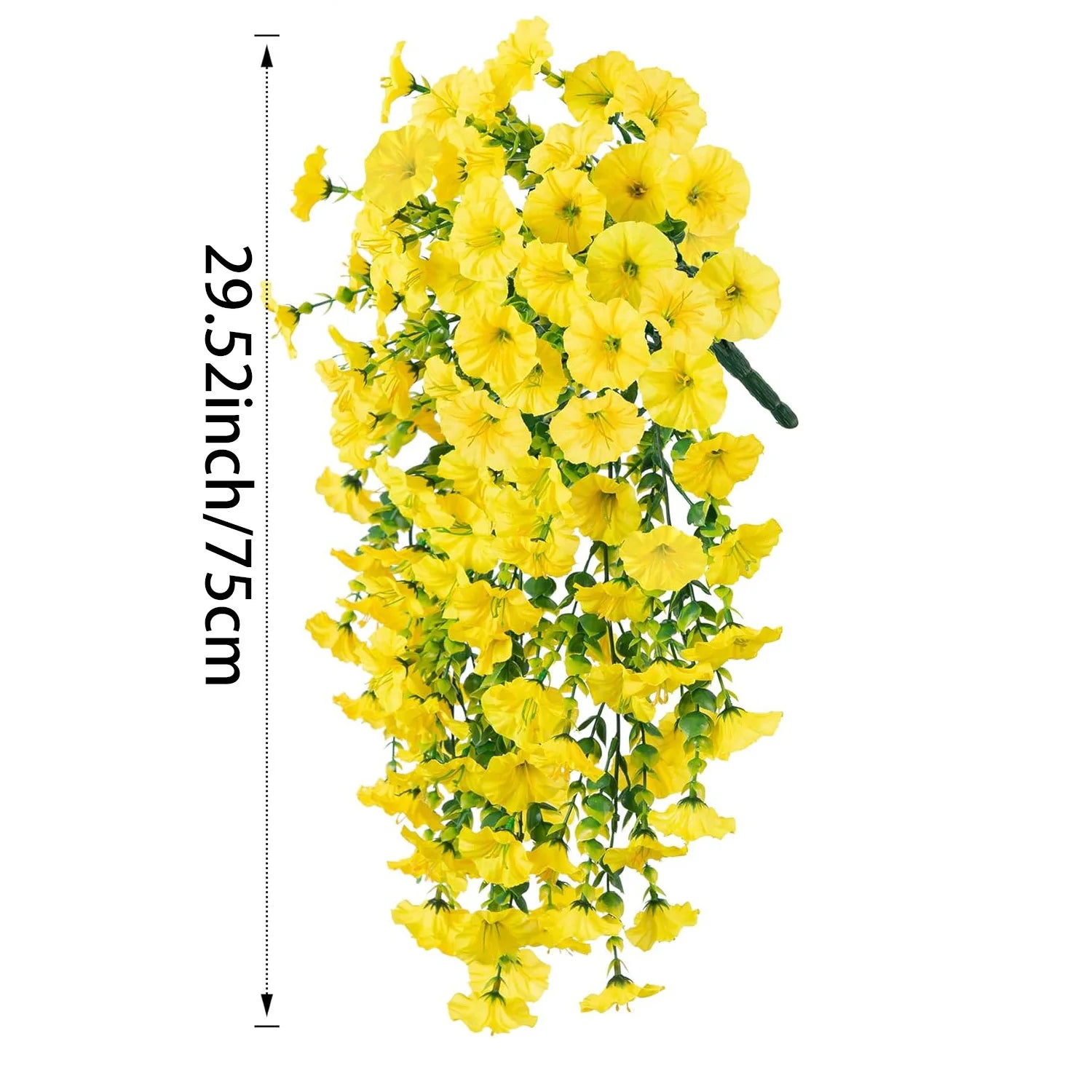 1pcs Artificial Morning Glory Wall Hanging – 75cm