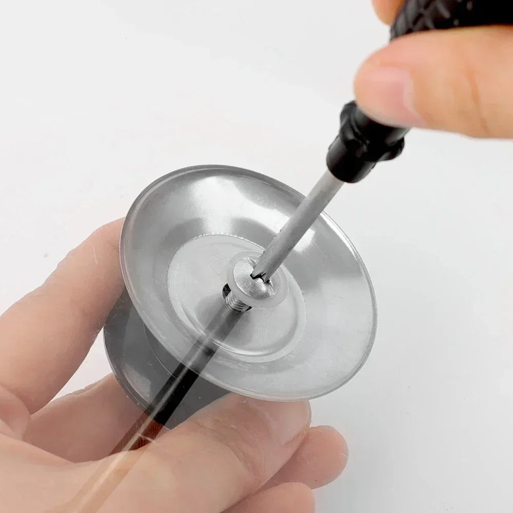 Universal Pot Lid Handle Knobs – Black & Silver, 5.5×3 cm