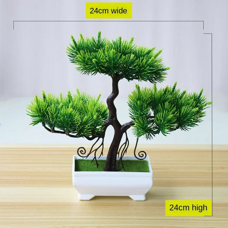 Artificial Bonsai Small Tree  Desktop Potted