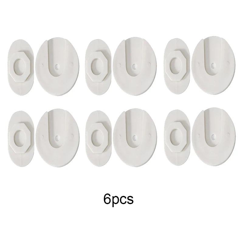 Wall-Mounted Plug-In Retainer – ABS Plastic Storage Holder for Home & Office