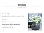 Artificial Silk Gypsophila Flower Indoor Bridal Shower & Event Decor