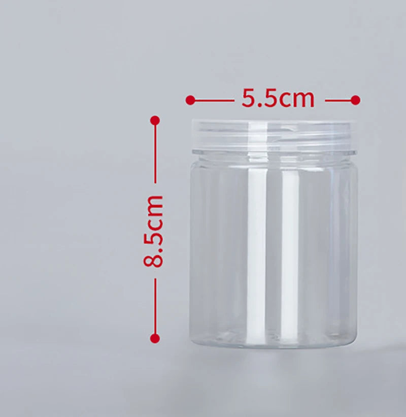 Modern Transparent Food Storage Bottle – Airtight PET/PE Kitchen Storage Jar