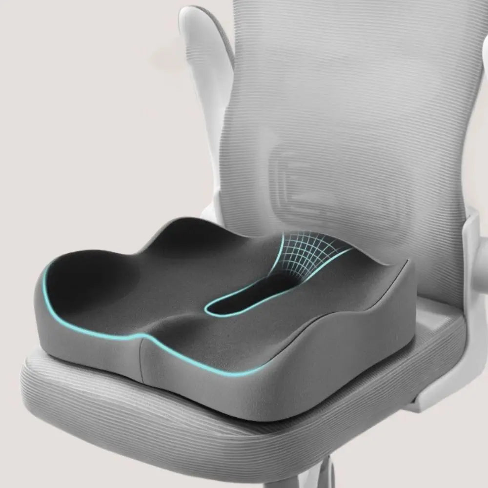 Memory Foam Coccyx Cushion – Ergonomic Seat Pad for Comfortable Sitting