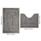 Plush Back-Shaped Bathroom Floor Mat – Anti-Slip Absorbent Foot & Entrance Mat