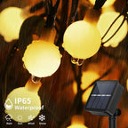 Solar LED Ball String Lights 5M IP65 Waterproof Holiday Decor