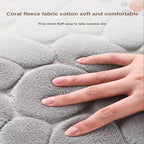 Curved Thickened Bathroom Mat – Absorbent Non-Slip Shower & Toilet Floor Mat