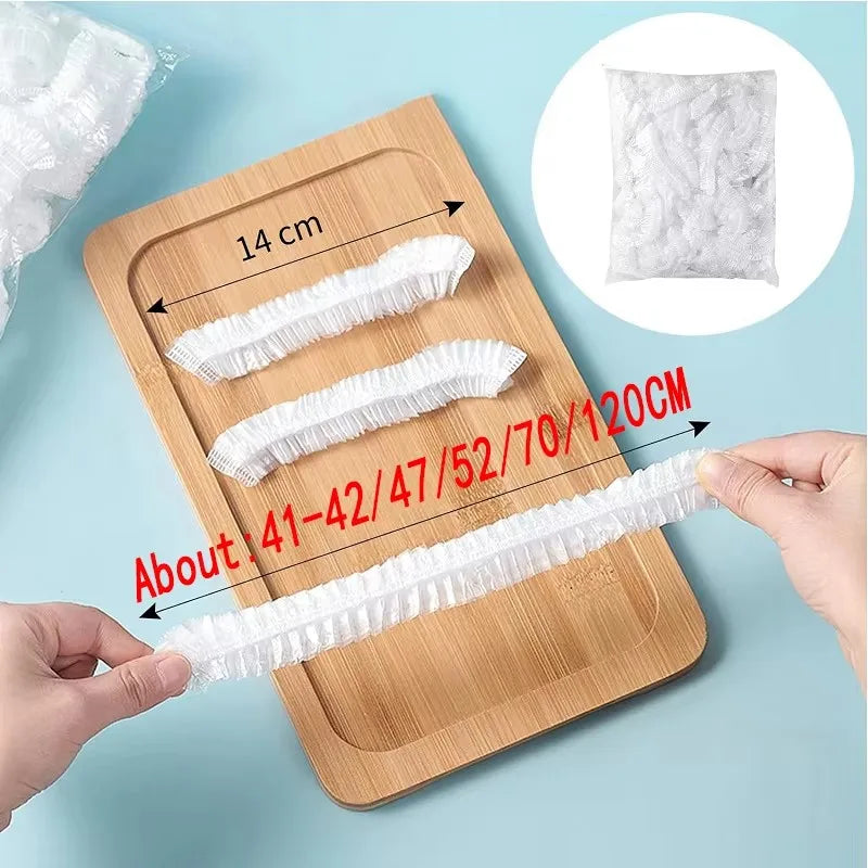 Elastic Food Cover Bags – Disposable PE Fresh Keeping Wrap