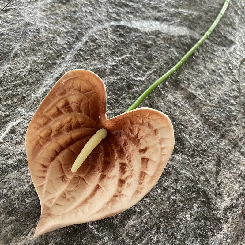 3D Printing Anthurium Artificial Flower – Wedding & Home Decor, 33cm Faux Palm