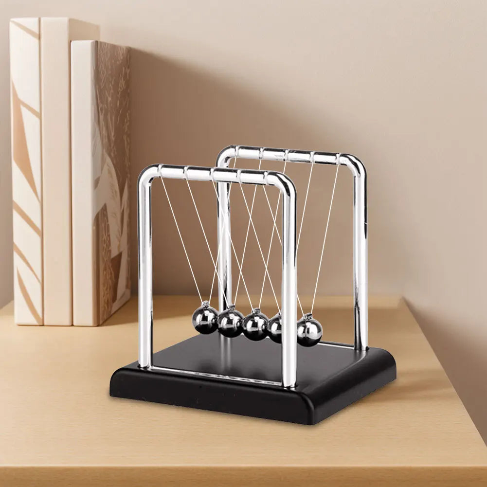 Newton Cradle Balance Steel Balls Physics Pendulum Desk Toy Stress Relief