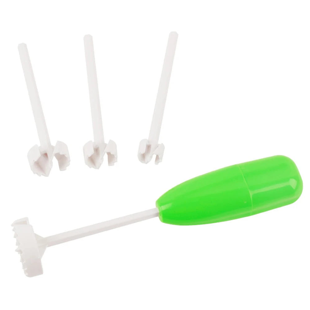 4pc Vegetable Spiral Cutter & Corer Set – Veggie Corkscrew Carver Drill Tool for Stuffed Peppers, Courgettes & Fruit