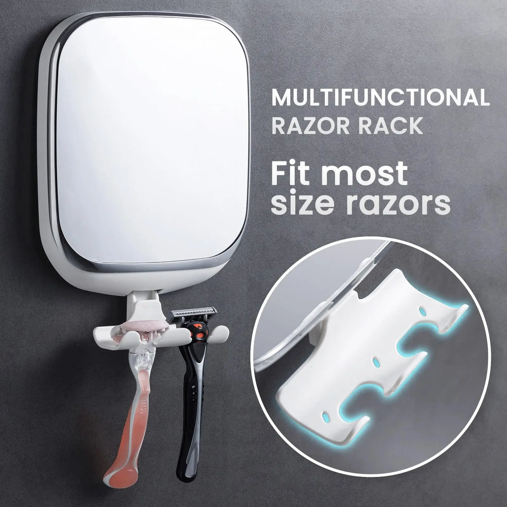Fogless Shower Makeup Mirror with Suction Cup for Effortless Grooming