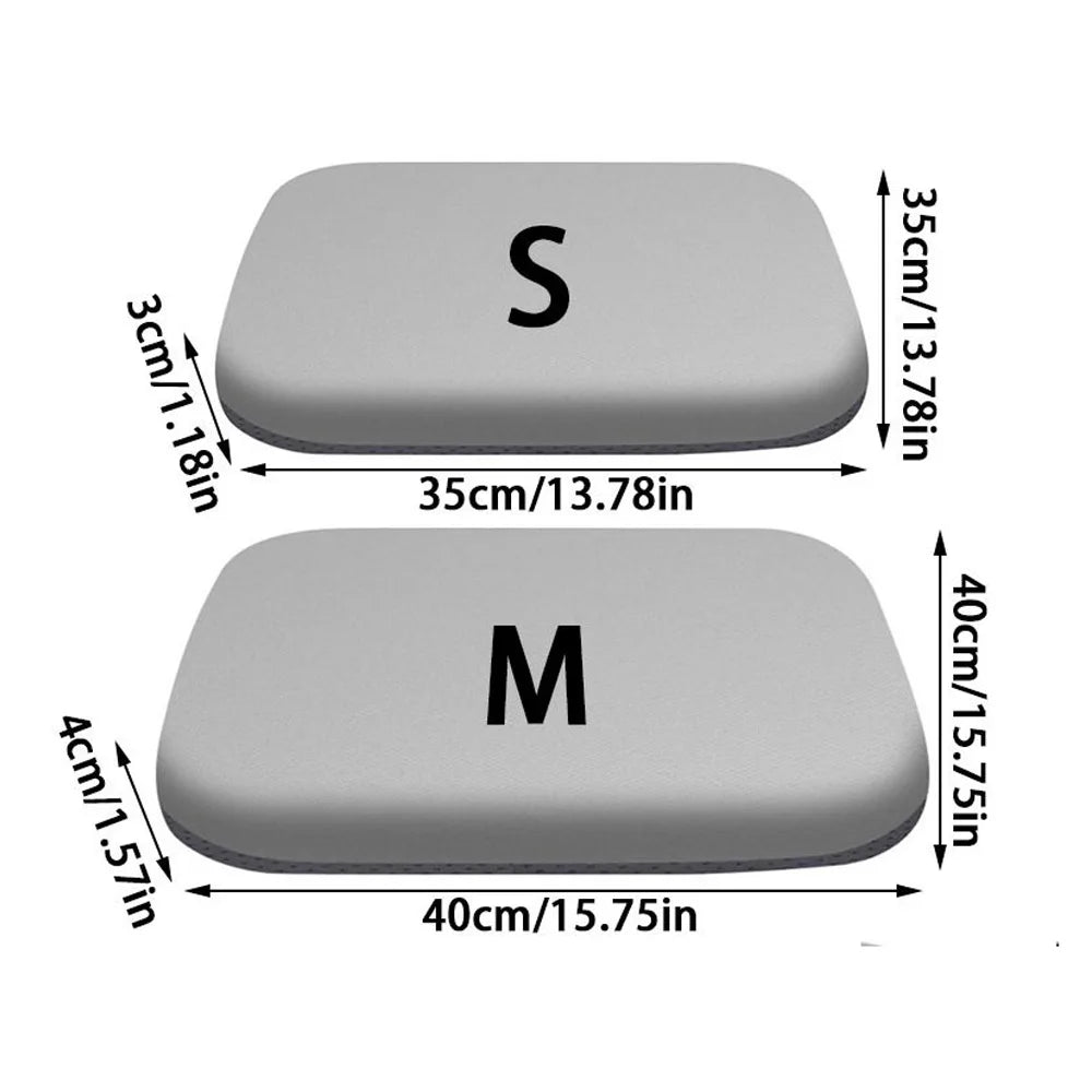 Memory Foam Seat Cushion – Removable, Washable Square Pad for Adults