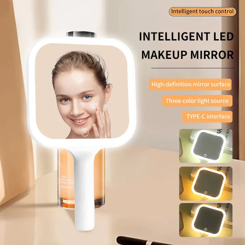 Niche Modern LED Makeup Mirror with Touch Control and Three Light Colors