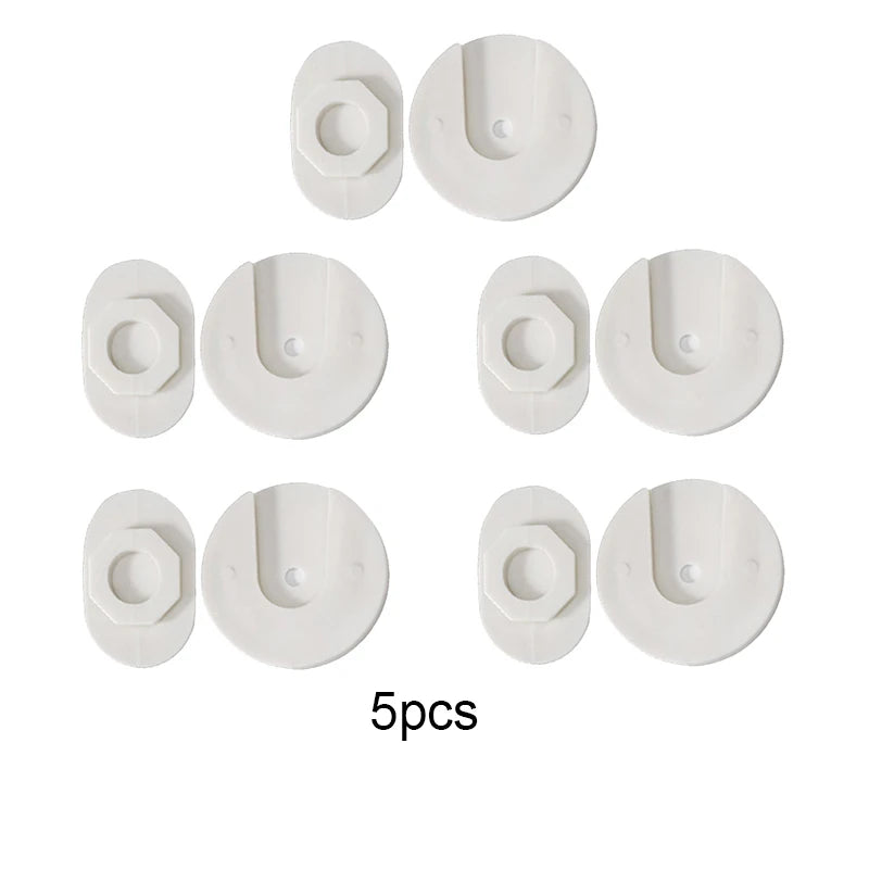 Wall-Mounted Plug-In Retainer – ABS Plastic Storage Holder for Home & Office
