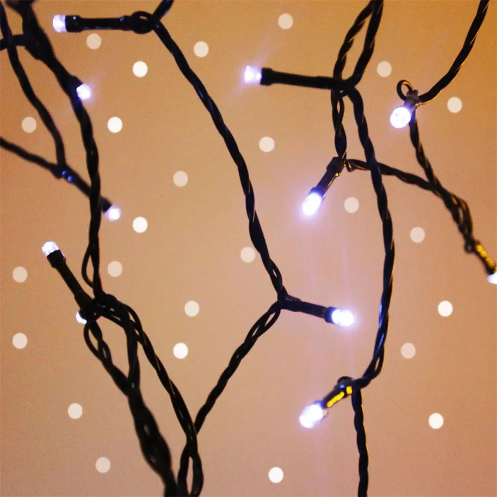 Solar LED String Lights 30M IP65 Waterproof RGB Holiday