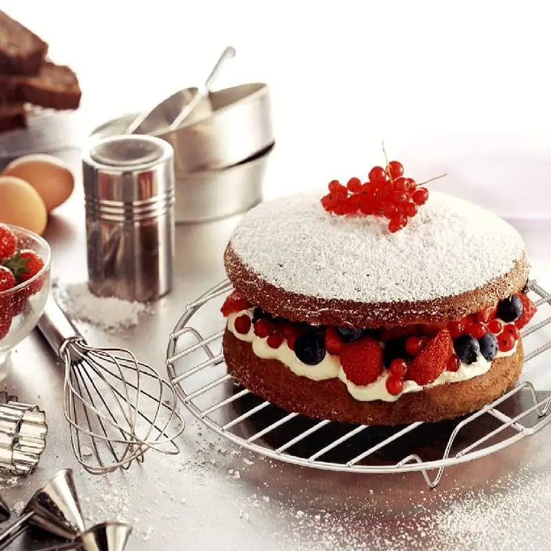 Eco-Friendly Stainless Steel Round Cooling & Steaming Rack – 6/7/8 Inch