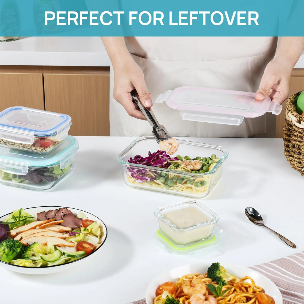 High Borosilicate Glass Lunch Box – Airtight, Reusable, Food-Grade, Eco-Friendly Bento Container