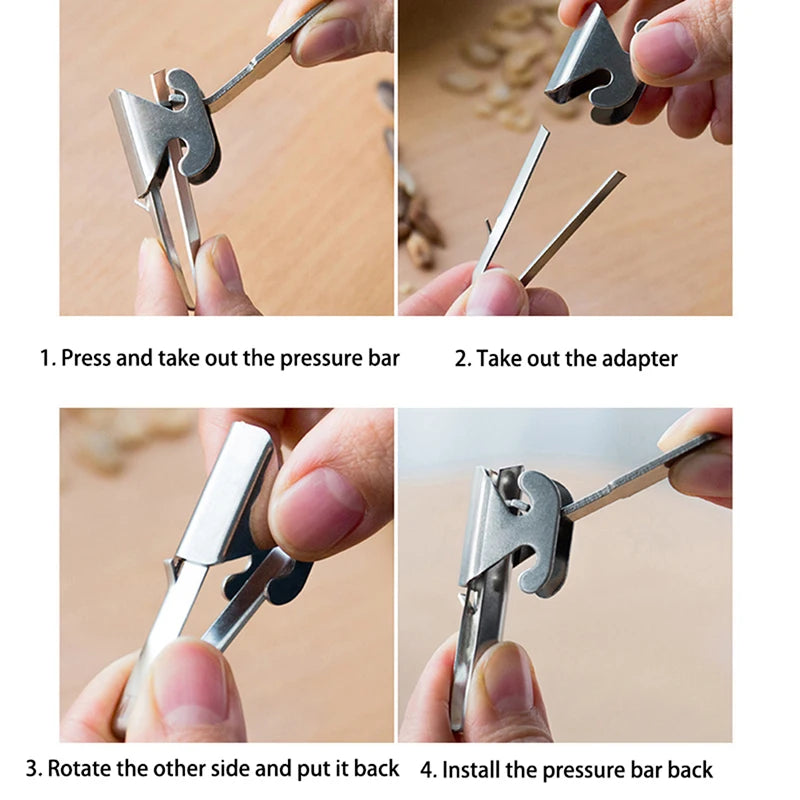 Stainless Steel Nut & Seed Cracker – Melon, Peanut & Watermelon Peeler
