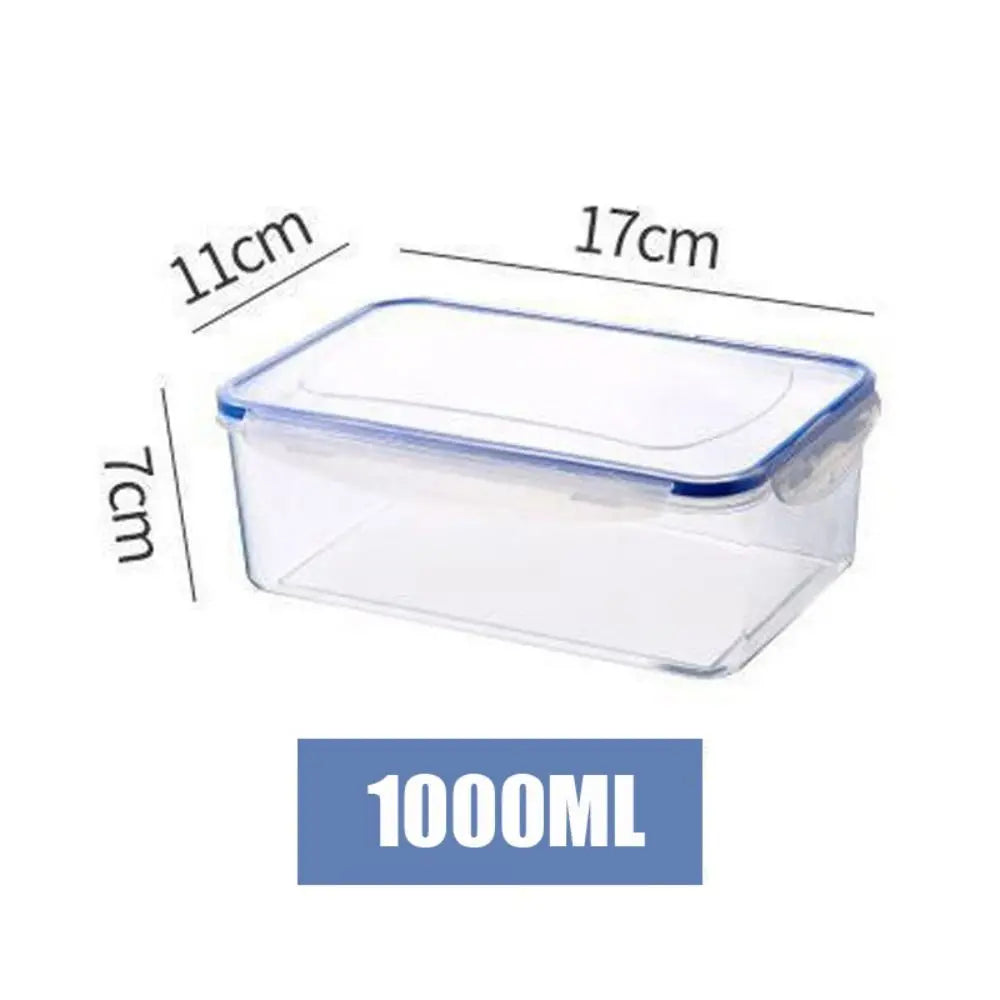 Transparent Plastic Refrigerator Storage Box – Multi-Size Options