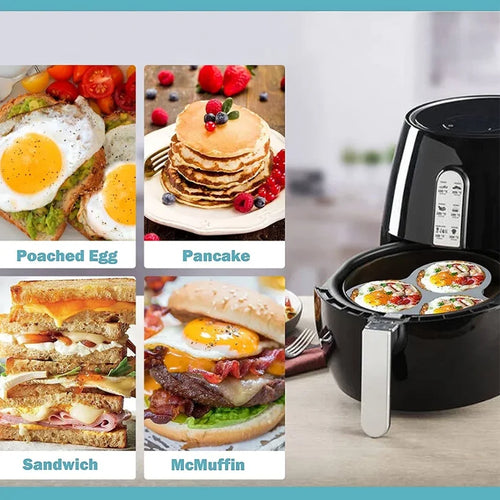 3-Hole Silicone Muffin & Egg Mold – Heat Resistant Bakeware
