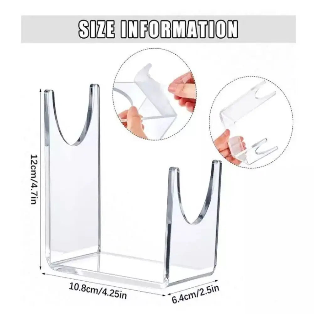 Acrylic Display Stand Transparent Holder for Collectibles 2PCS Set