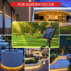 Solar COB LED Strip Light 320 LEDs/m Warm/Natural/Cold White IP67 Waterproof