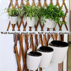 5-Pack Self-Watering Hanging Flower Pots with Rope