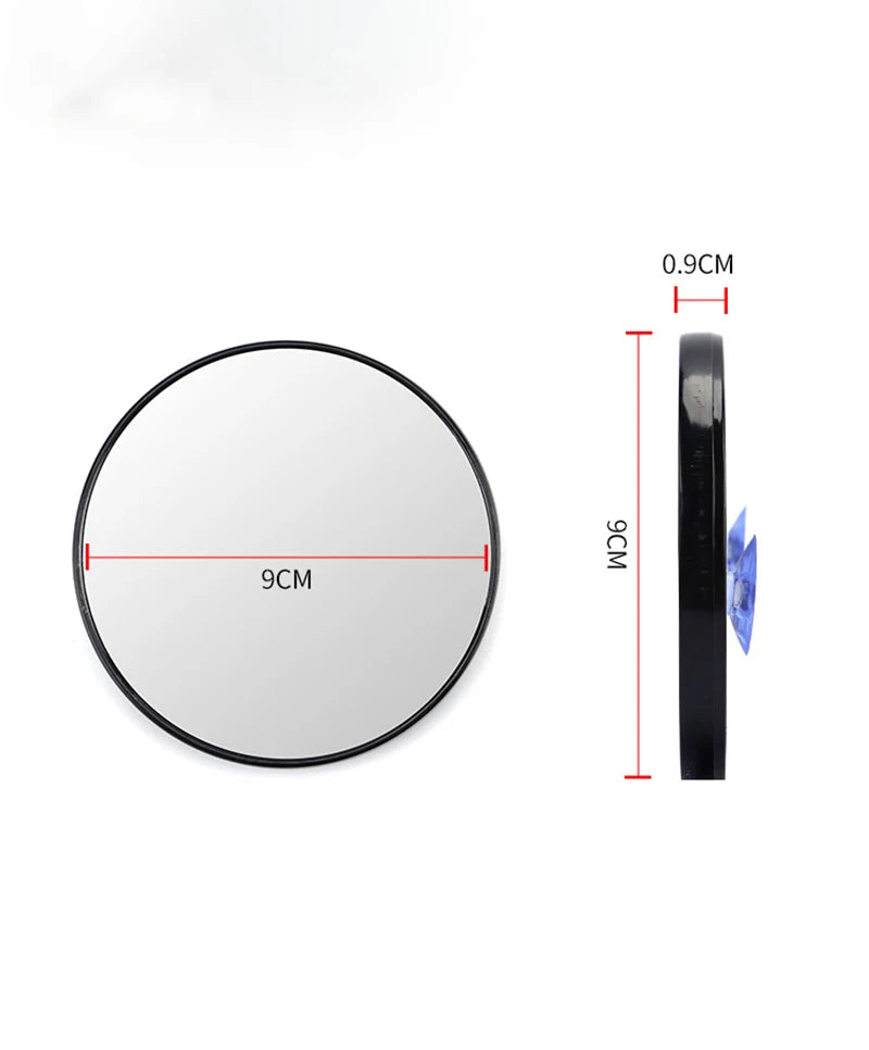 8.8CM 5X/10X/15X Magnifying Mirror with Suction Cup for Makeup, Shower & Bathroom