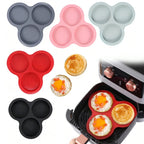 3-Hole Silicone Muffin & Egg Mold – Heat Resistant Bakeware