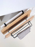 Metal Kitchen Cutting Board & Lid Organizer – Wall-Mounted Rack