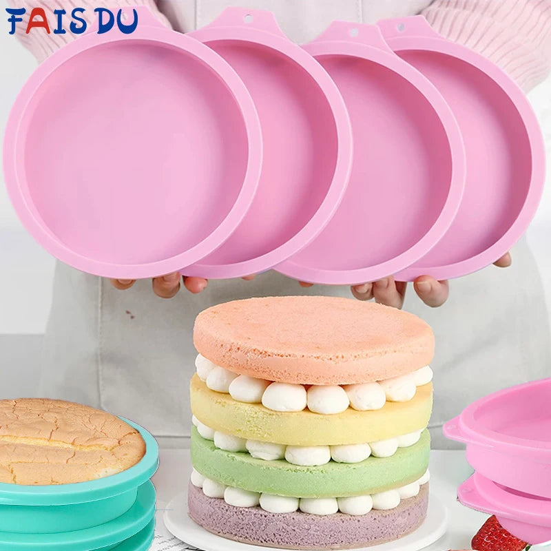 Eco-Friendly Silicone Round Cake Mold – Heat Resistant & Durable