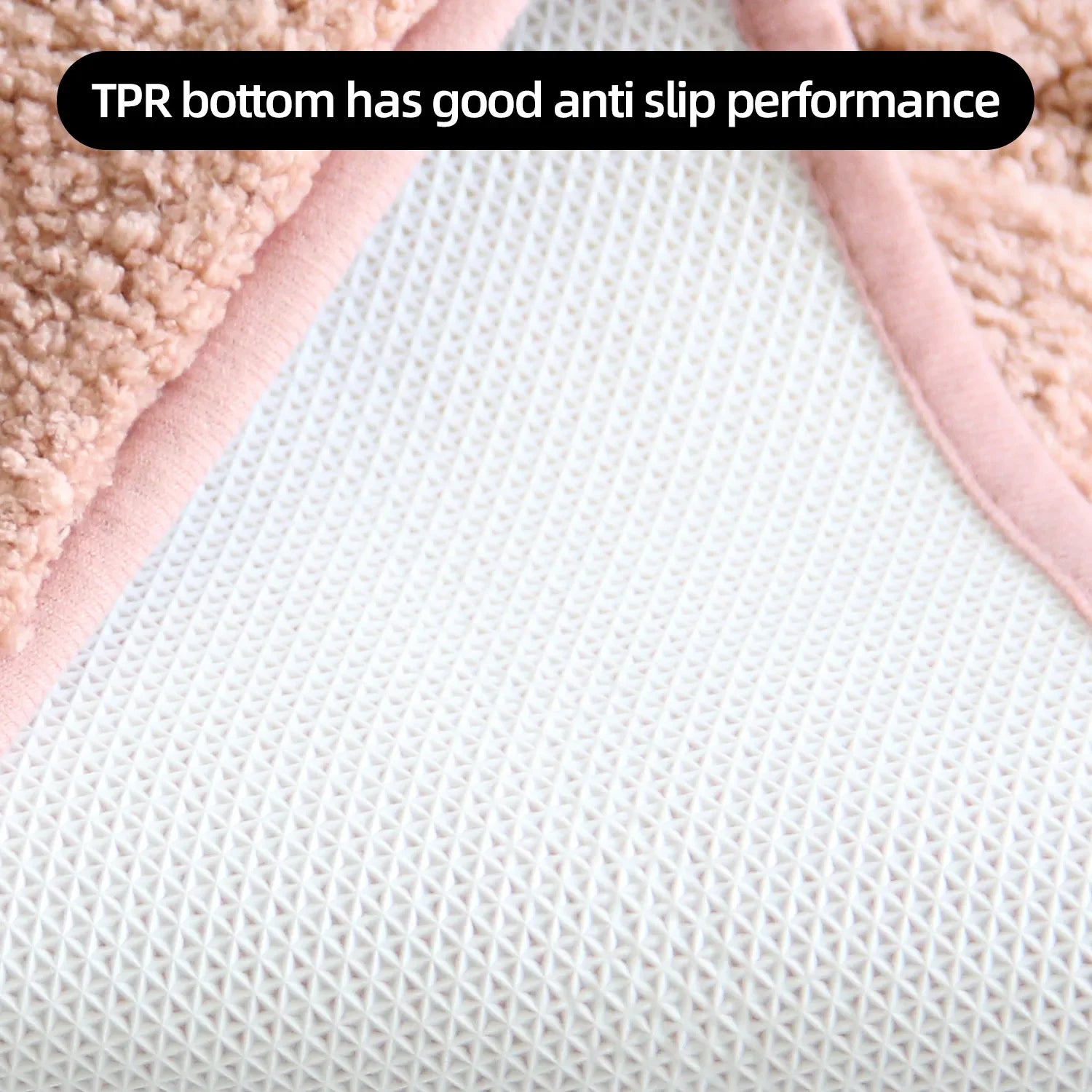 Plush Back-Shaped Bathroom Floor Mat – Anti-Slip Absorbent Foot & Entrance Mat