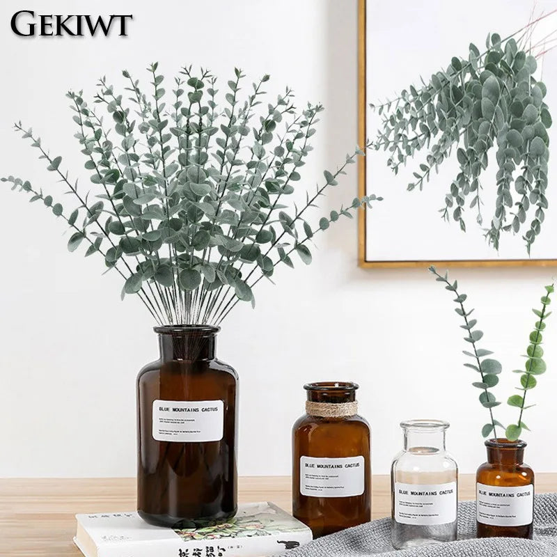 Artificial Eucalyptus Leaves Bouquet 41cm Decor