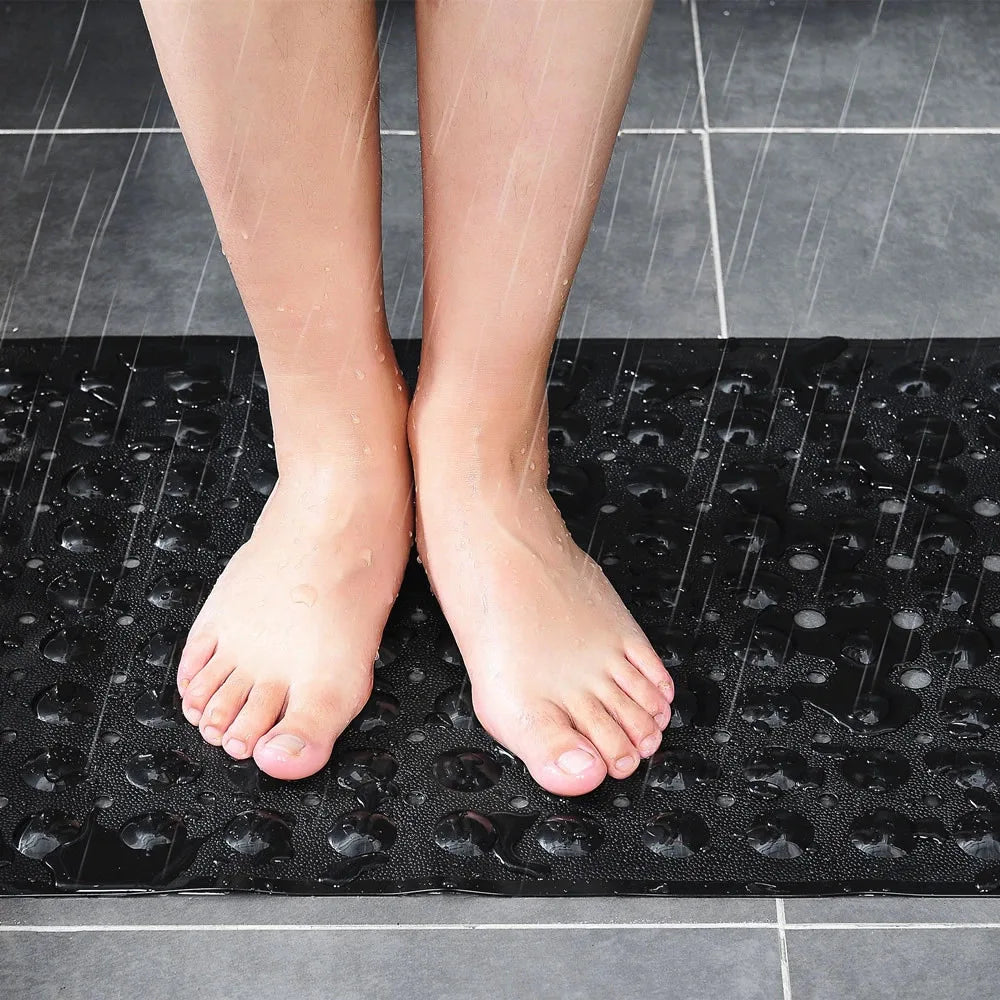 40x100cm Anti-Slip Bathtub Mat PVC Kids Elder Shower Rug