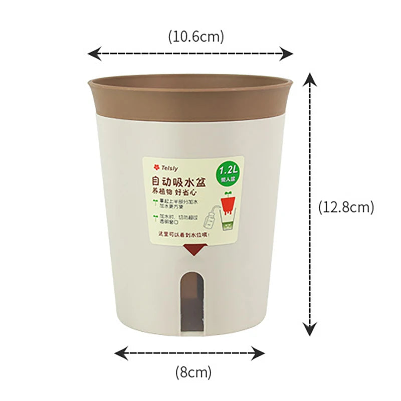 Double Layer Self-Watering Hydroponic Flower Pot
