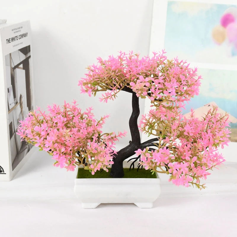 Artificial Bonsai Small Tree – Desktop Potted Decor