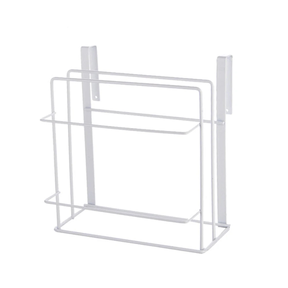 Metal Kitchen Cutting Board & Lid Organizer – Wall-Mounted Rack