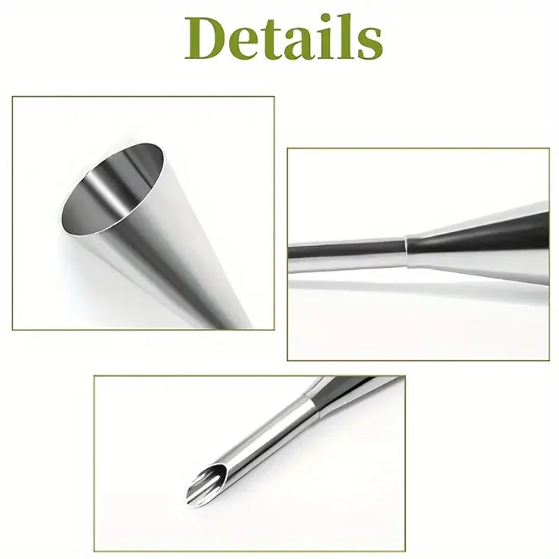 Choux Pastry Piping Nozzle – Stainless Steel Cream Puff & Éclair Tool