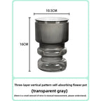 Self-Watering Transparent Plastic Succulent Pot