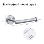Black Stainless Steel Toilet Paper Holder Self-Adhesive Bathroom Tissue Rack
