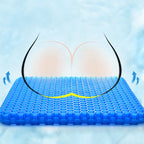 Gel Seat Cushion Honeycomb Non-Slip Ergonomic Back Tailbone Support