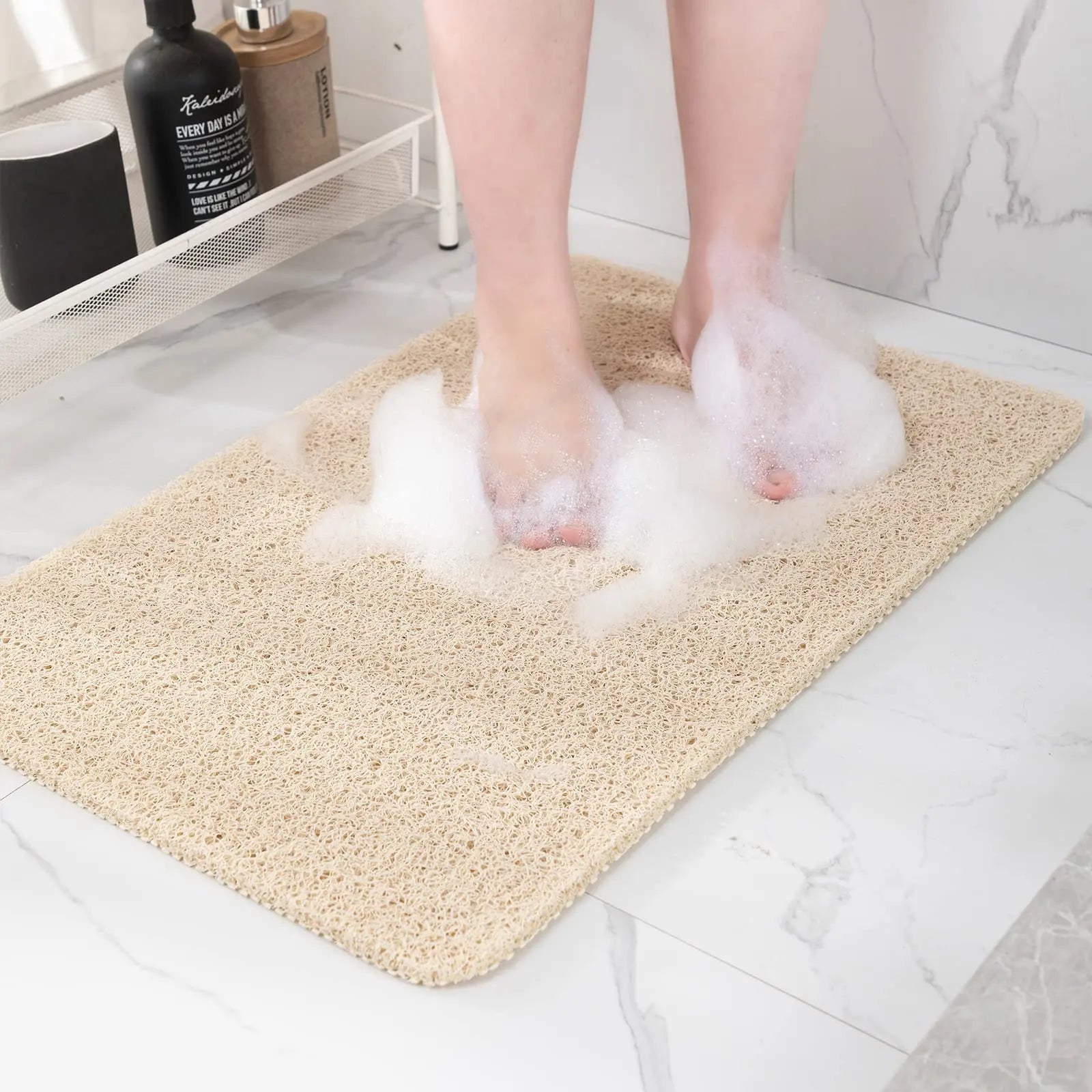 50x80cm Non-Slip Shower Mat – Drainable & Washable Bath Mat