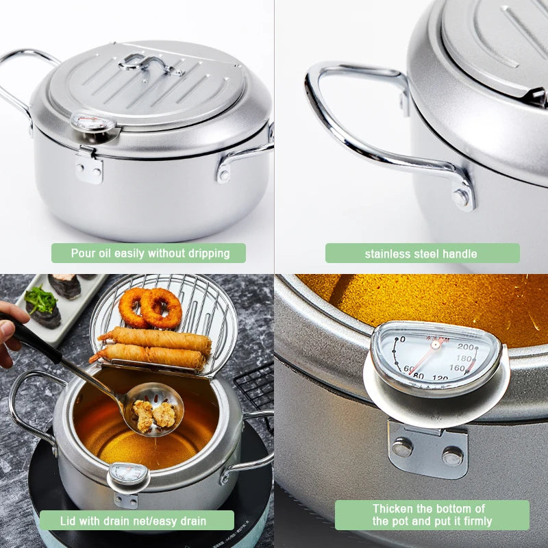 Eco-Friendly 24cm Aluminum Alloy Frying Pan – Non-Coating & Durable