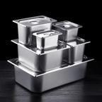 304 Stainless Steel Food Storage Pan – Durable Buffet & Kitchen Use