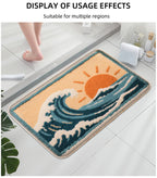 Cartoon Animal Bathroom Mat – Soft, Absorbent, Non-Slip Shower & Toilet Floor Rug for Kids
