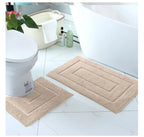 Plush Back-Shaped Bathroom Floor Mat – Anti-Slip Absorbent Foot & Entrance Mat